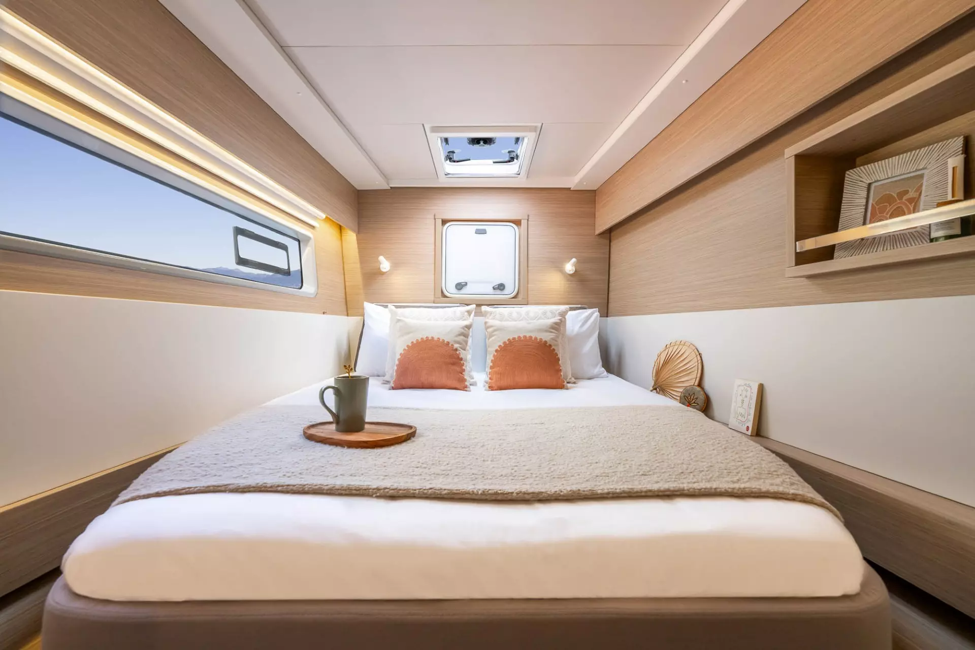 Back room Cabin of the Catamaran Lagoon 43 Malta
