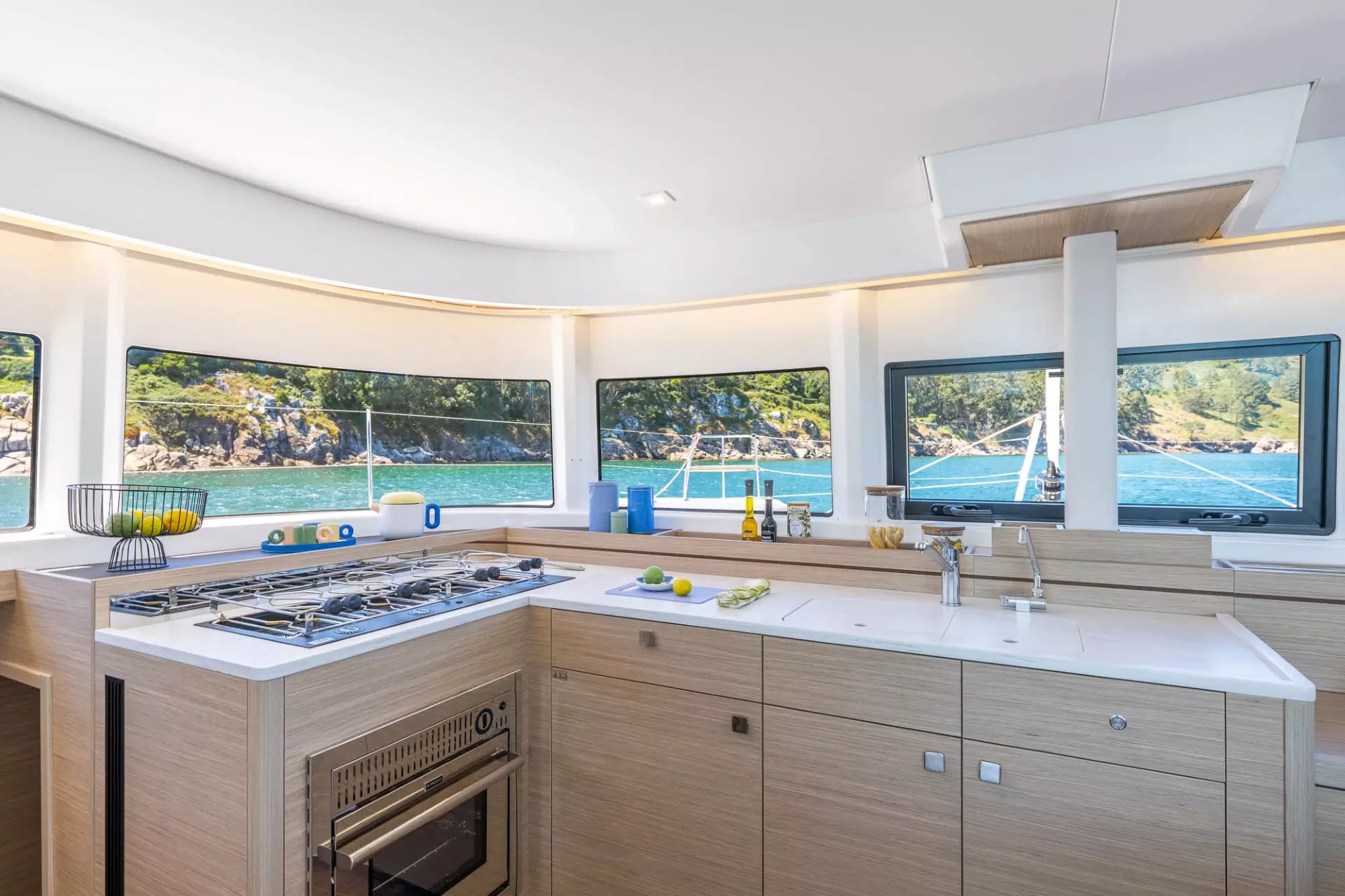 Kitchen of Catamaran Lagoon 43 Malta